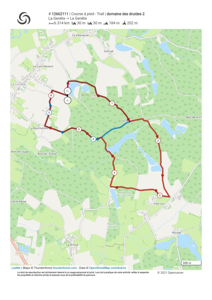 parcours course le printemps des druides